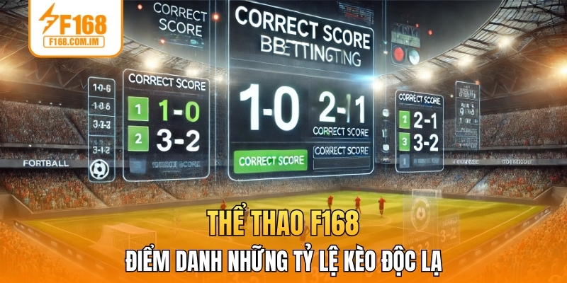 Thể thao F168 - Điểm danh những tỷ lệ kèo độc lạ